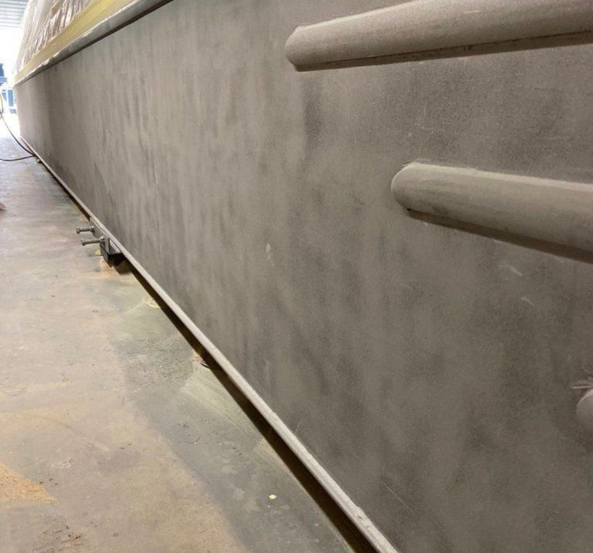 2 pack hull blacking narrowboat before surface preparation treatment