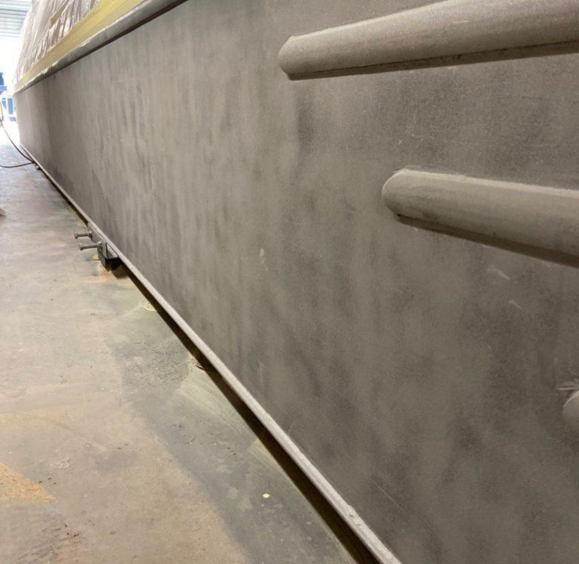 Traditional narrowboat stern with professional hull treatment and paintwork